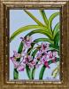 Орхидея, роспись, 25х40 см